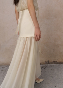 SIENNA CREAM SKIRT