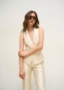 SOLACE CROPPED PANTS - IVORY