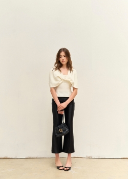 SOLACE CROPPED PANTS - BLACK
