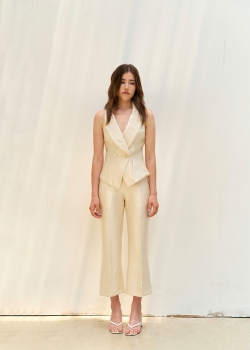 SOLACE CROPPED PANTS - IVORY